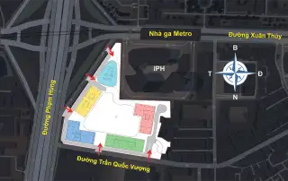 Vị trí đắc địa của Sun Group Cầu Giấy: giao thoa Phạm Hùng và Xuân Thủy, trung tâm Hà Nội.