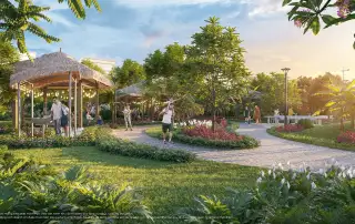 Vinhomes Green City – Không gian sống sinh thái, tiện nghi với các công viên chủ đề xanh mát và hiện đại.